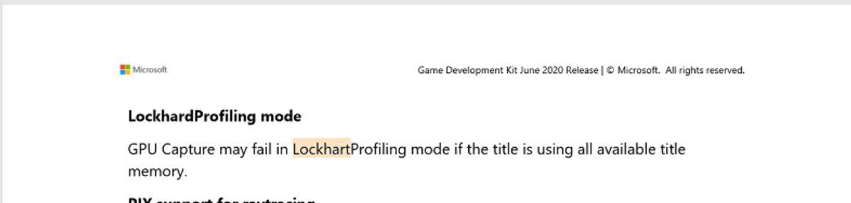 Lockhart Kod Adlı Xbox Series S, Microsoft GDK Sürüm Notlarında Göründü