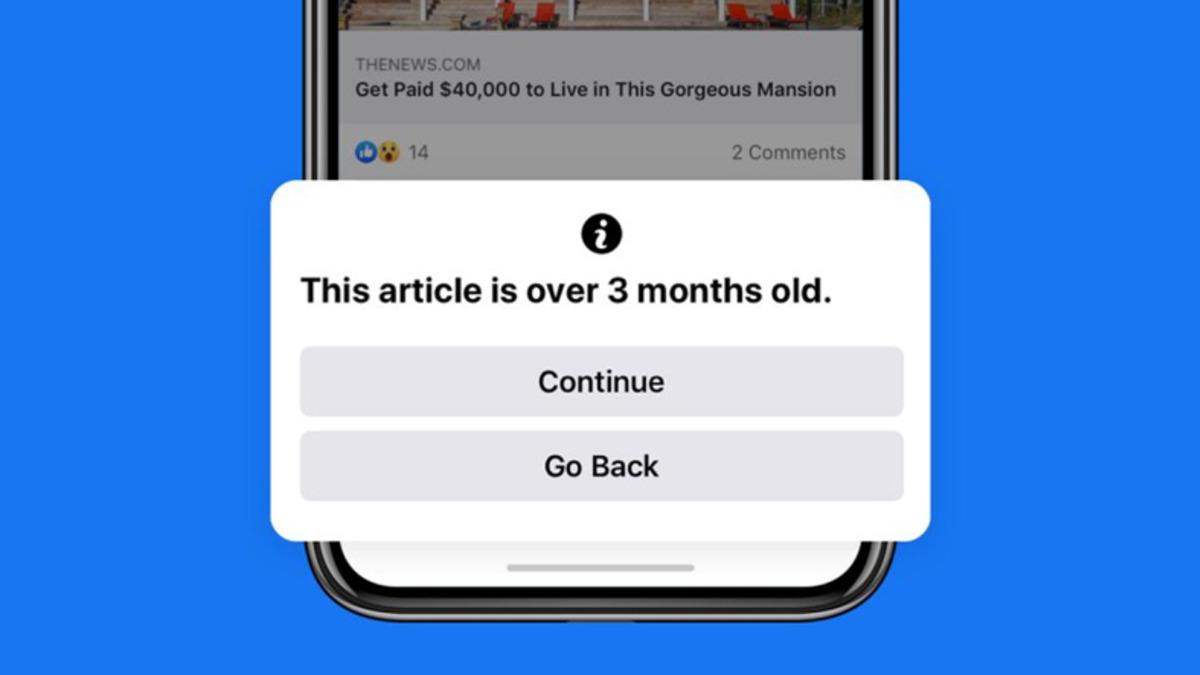 Facebook, ’Eski’ Haberleri Paylaşan Kullanıcıları Uyaracak
