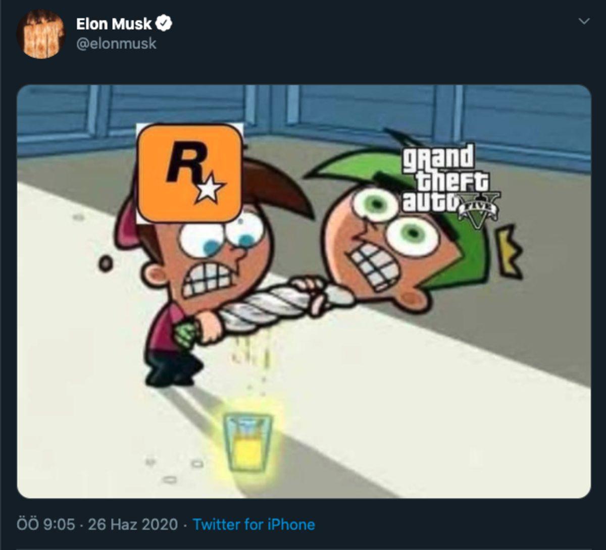 Elon Musk, Rockstar Games ve GTA V ile Dalga Geçti
