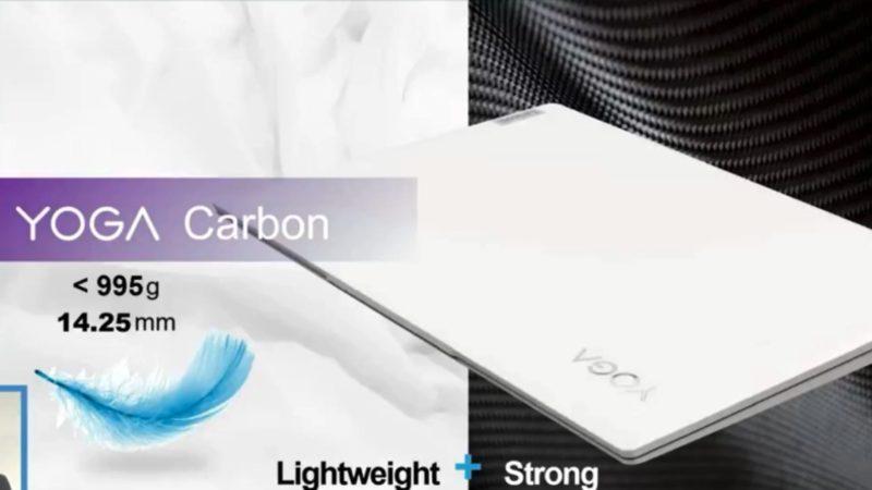 Lenovo Yoga Carbon Dizüstü Bilgisayarın Özellikleri Ortaya Çıktı