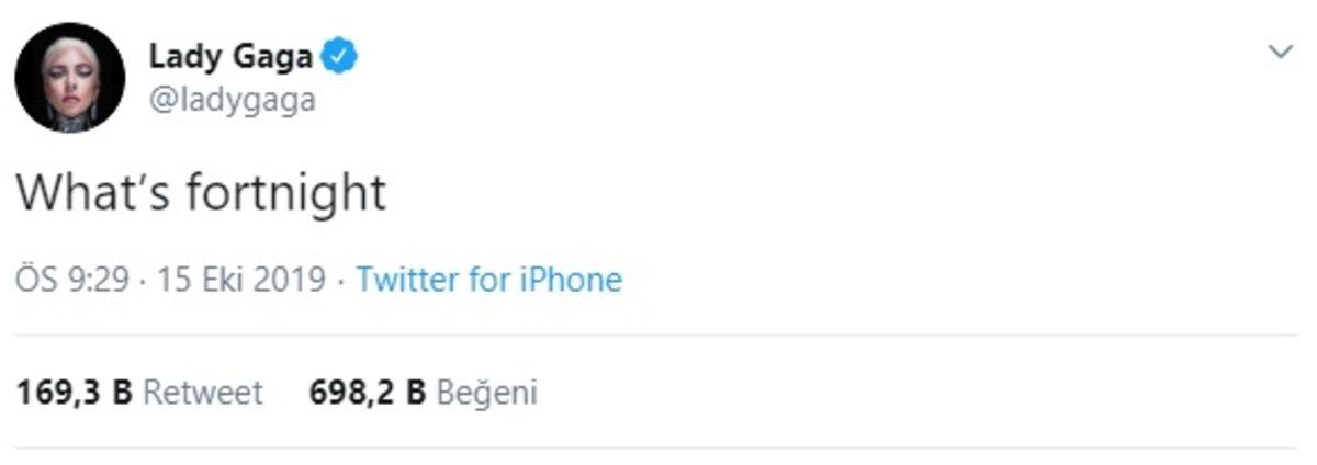 Lady Gaga Twitter’da ’Fortnite Ne?’ Dedi, Bomba Cevaplar Geldi