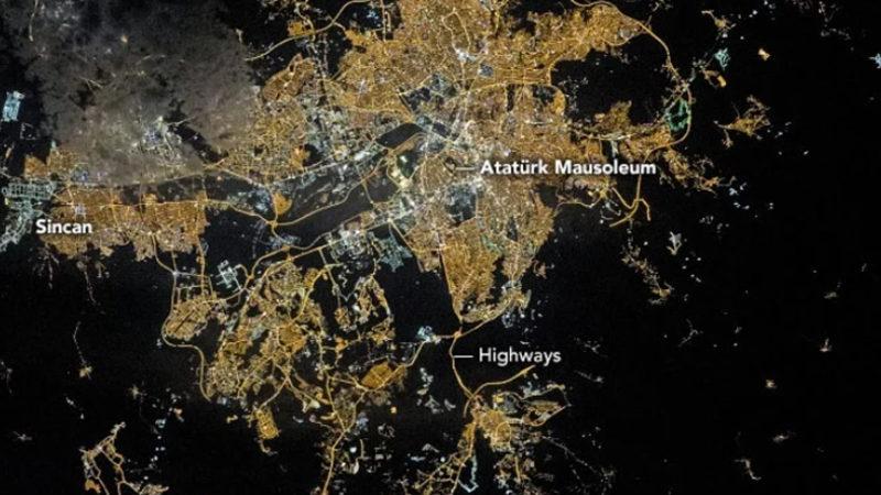 NASA, Ankara’nın Uzaydan Çekilmiş Fotoğrafını Paylaştı