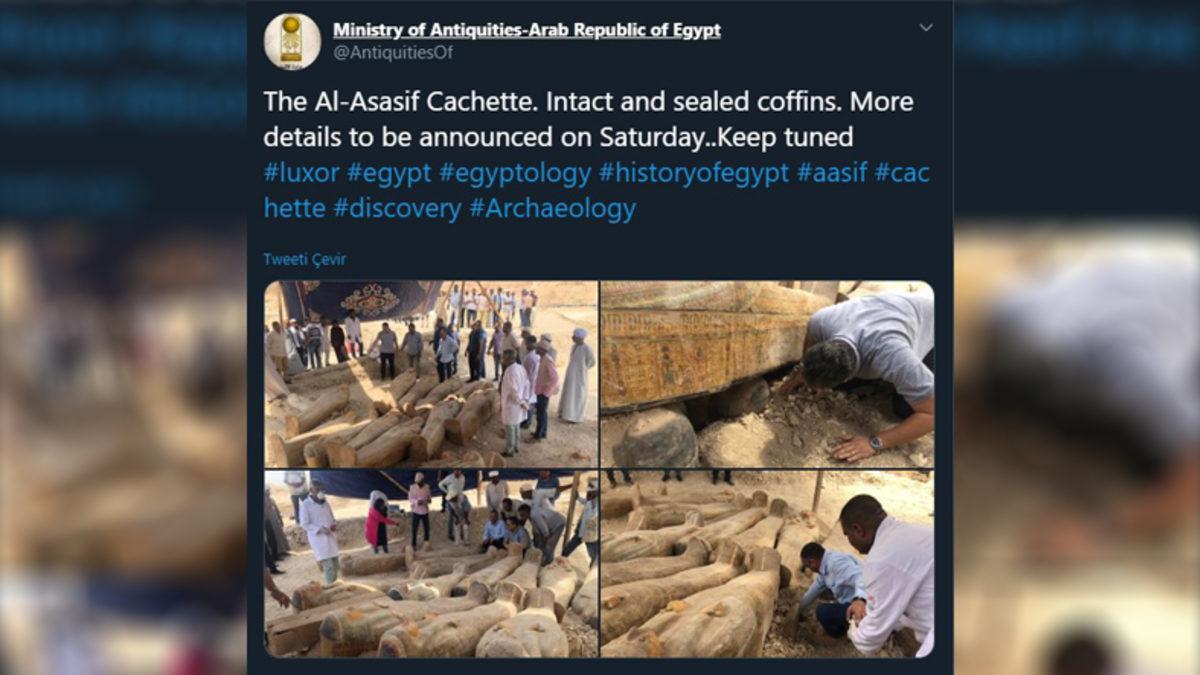 Mısırlı Arkeologlar, Oldukça İyi Korunmuş Tabutları Gün Yüzüne Çıkardı