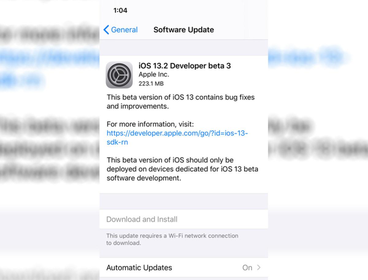 iOS 13.2 ve iPadOS 13.2’nin 3. Geliştirici Betası Yayınlandı