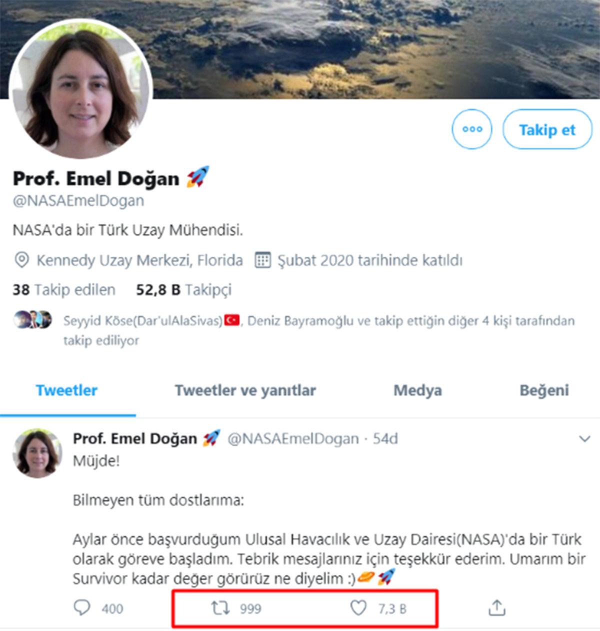 ‘NASA’da Göreve Başladım’ Diyerek Binlerce Tebrik Mesajı Alan Twitter Hesabı Sahte Çıktı