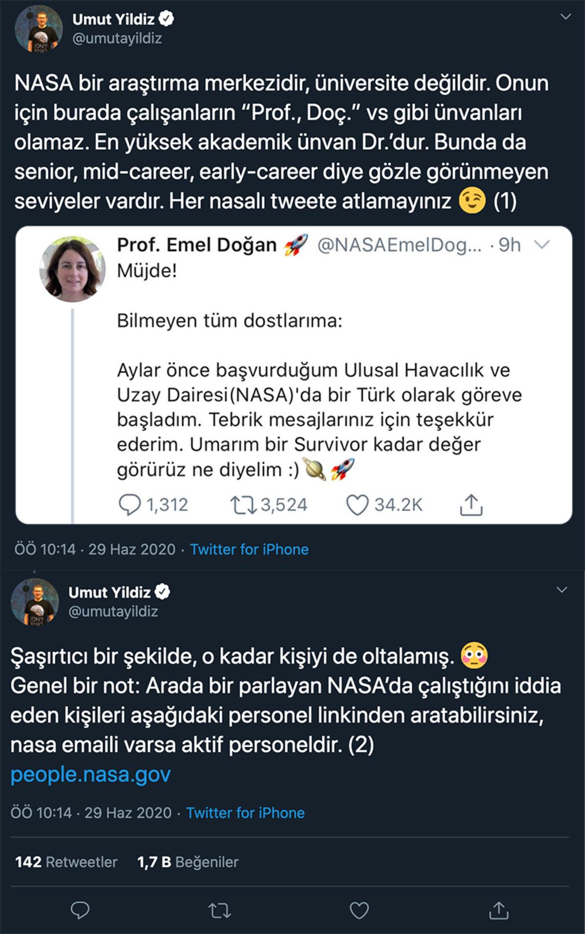 ‘NASA’da Göreve Başladım’ Diyerek Binlerce Tebrik Mesajı Alan Twitter Hesabı Sahte Çıktı
