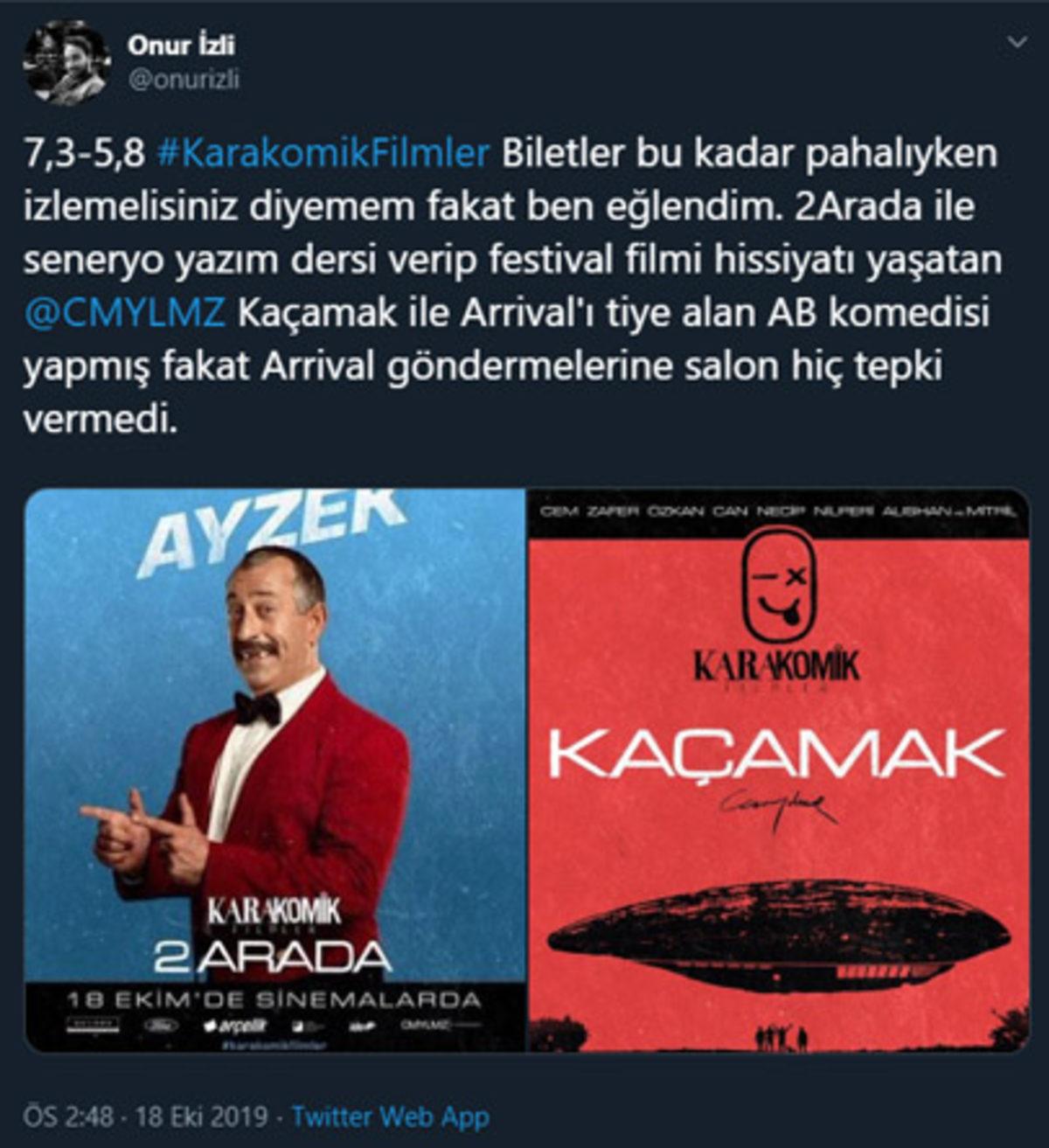 Karakomik Filmler’i İzleyenlerden Gelen İlk Yorumlar