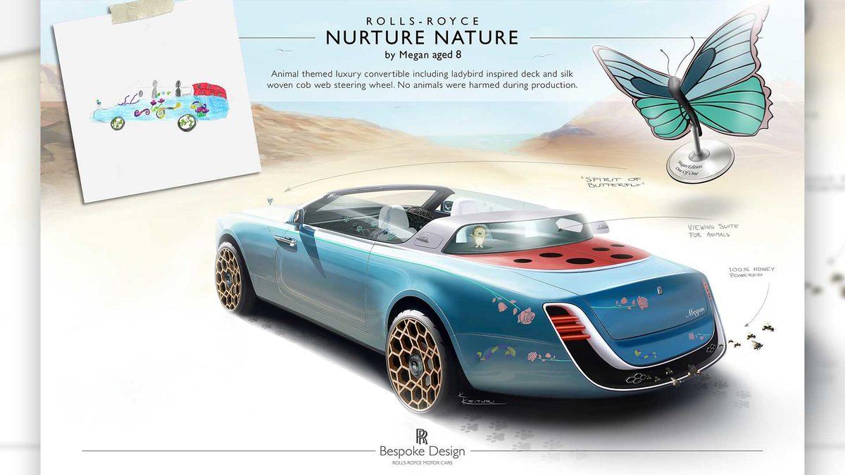 Rolls-Royce, 8 Yaşındaki Çocuğun Elle Çizdiği Otomobili 3D Konsepte Dönüştürdü