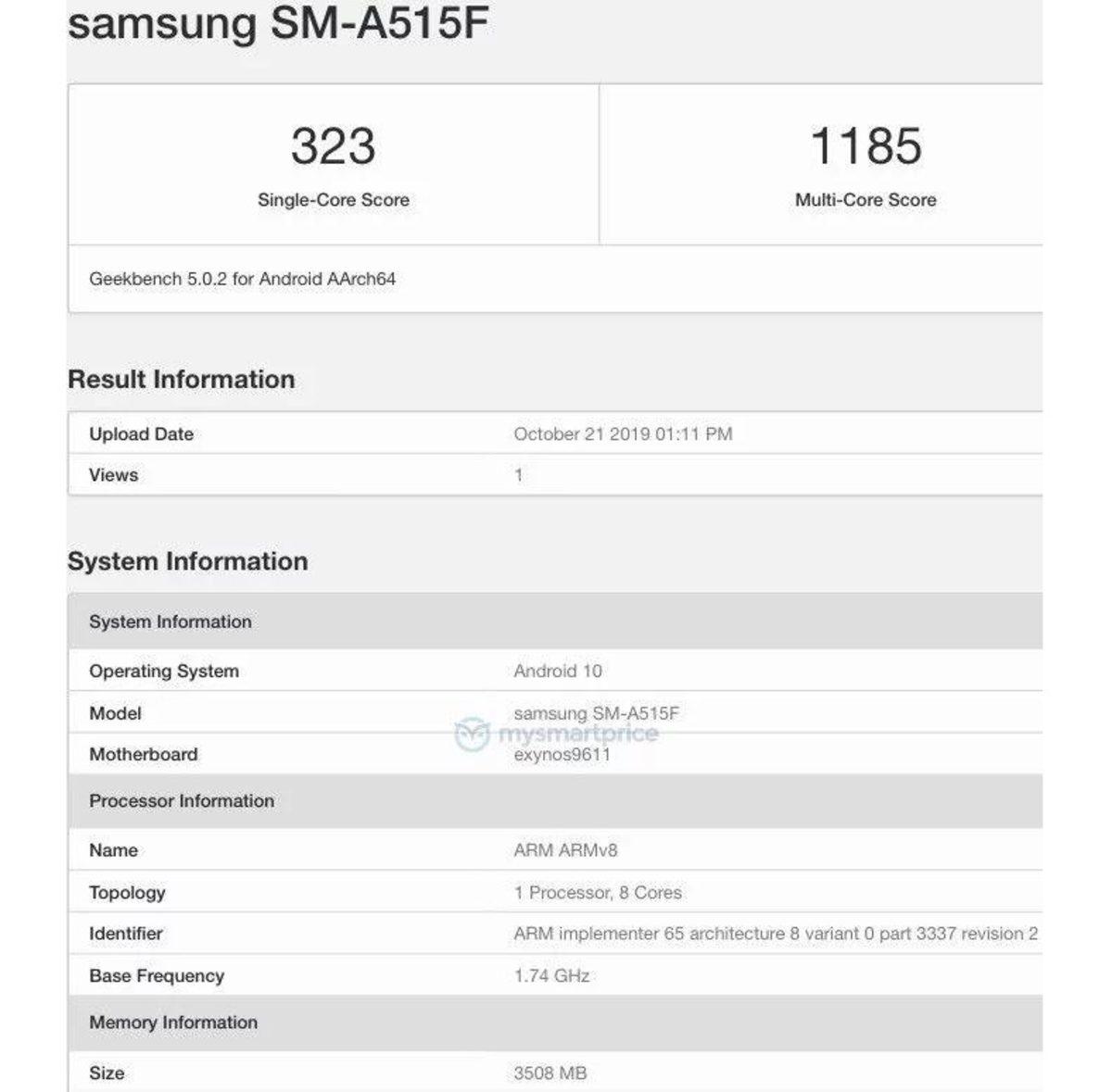 Samsung Galaxy A51’in Teknik Özellikleri Ortaya Çıktı