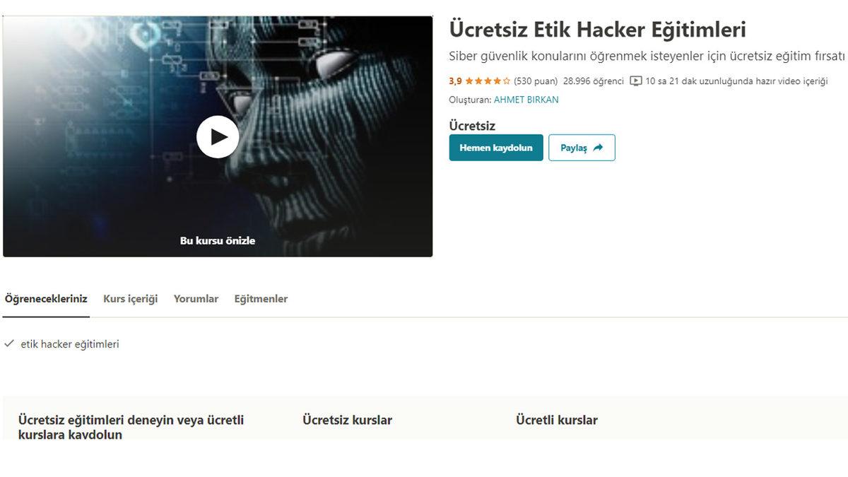 Nasıl Hacker Olunur? - Ücretsiz Etik Hacker Eğitimleri