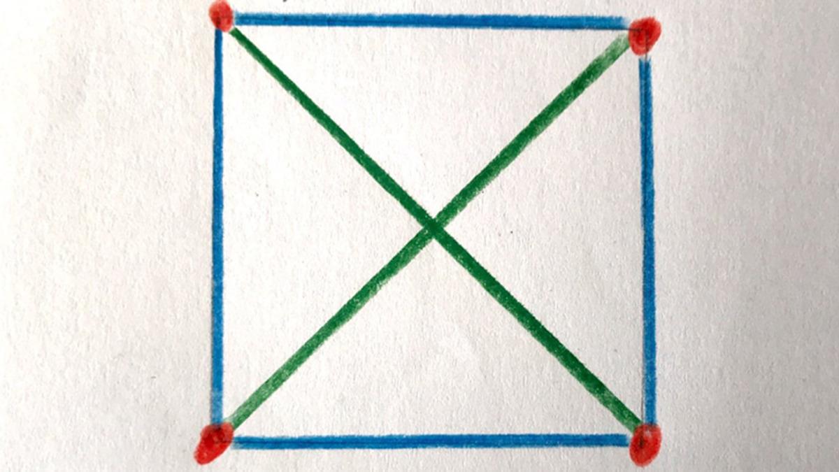 Şu Sıralar İnternette Dolanan 4 Noktalı Bu Bulmacayı Çözebilir misiniz?