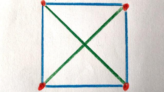 Şu Sıralar İnternette Dolanan 4 Noktalı Bu Bulmacayı Çözebilir misiniz?