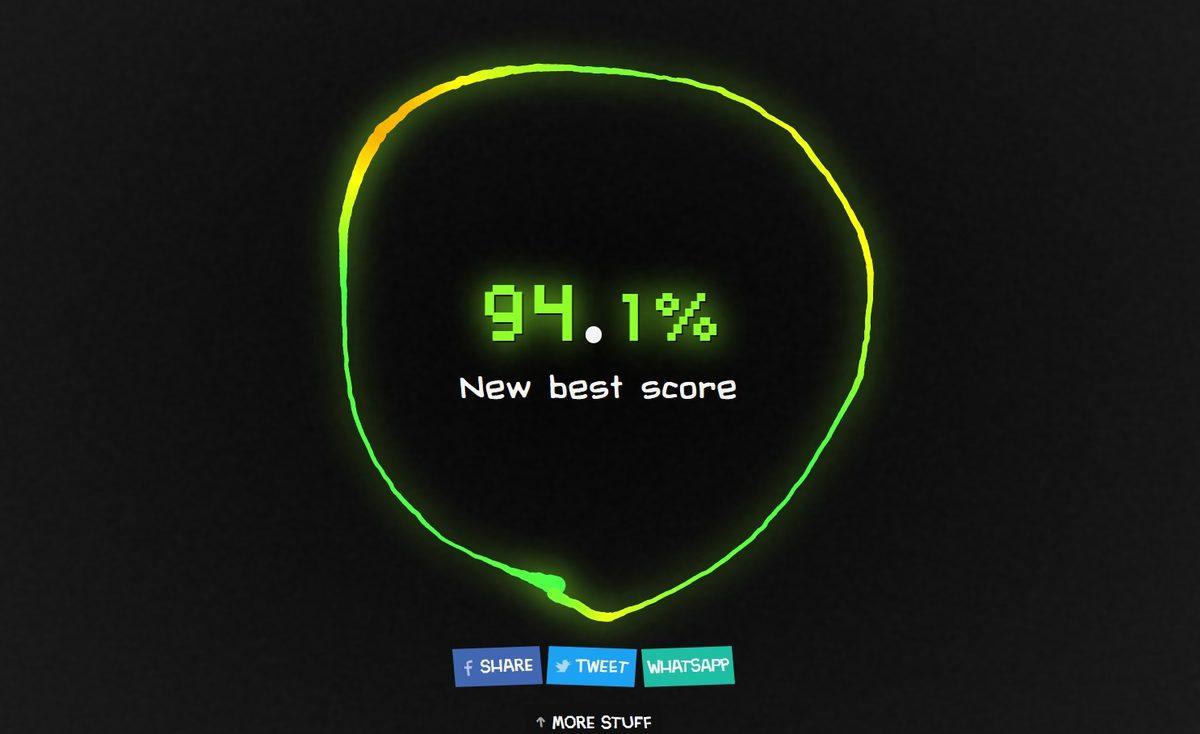 Mükemmel Bir Çember Çizmeye Çalışacağınız, Bağımlılık Yapma İhtimali Olan Site