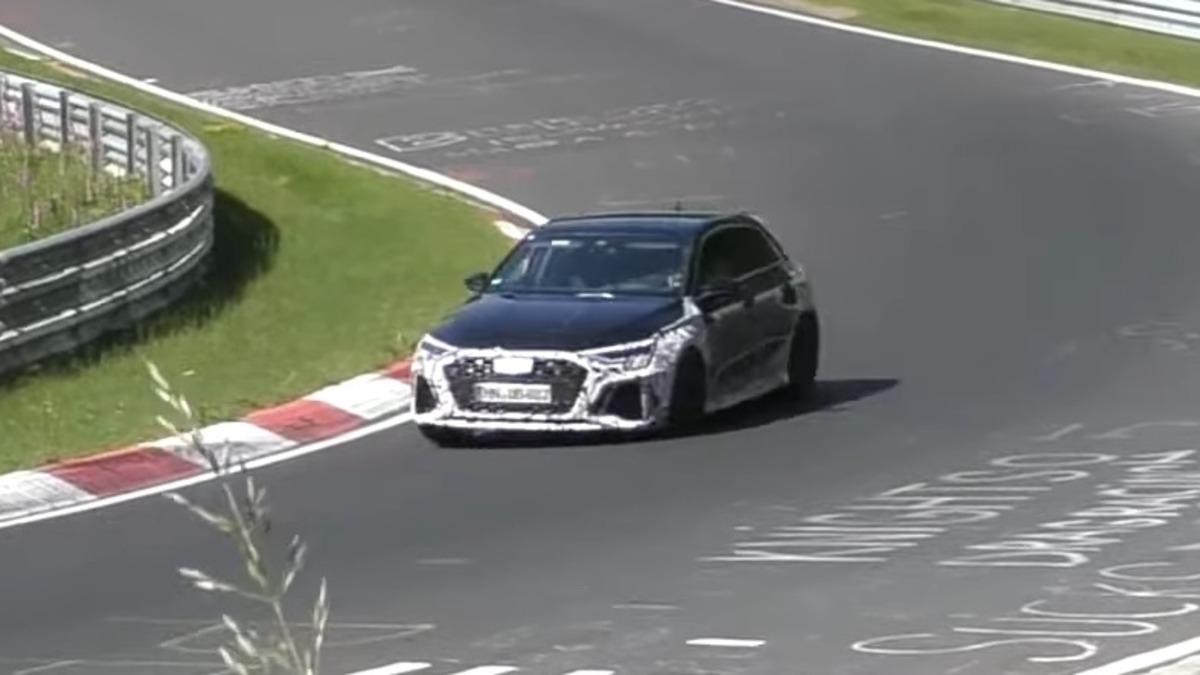 2021 Audi RS3, Nurburgring’de Kamuflajlarla Tur Attı