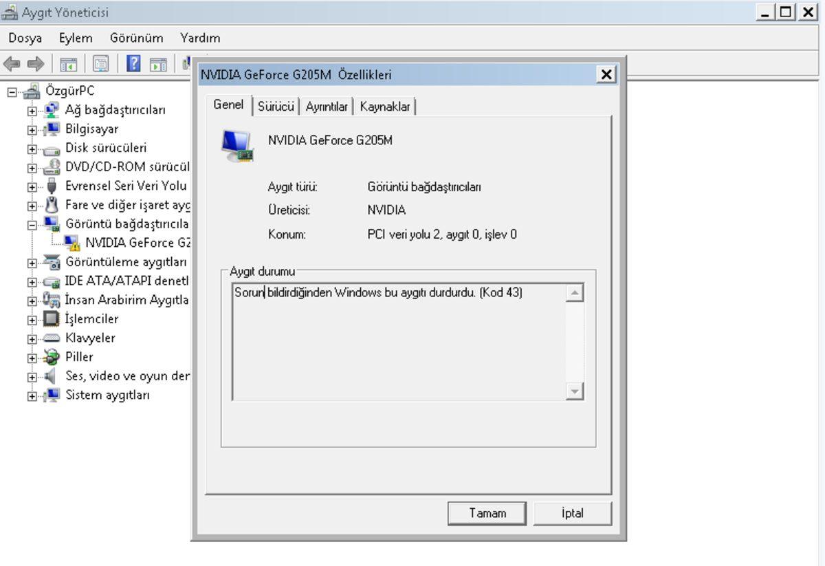 ‘Windows Bu Aygıtı Durdurdu (Kod 43)’ Hatası Nasıl Çözülür?