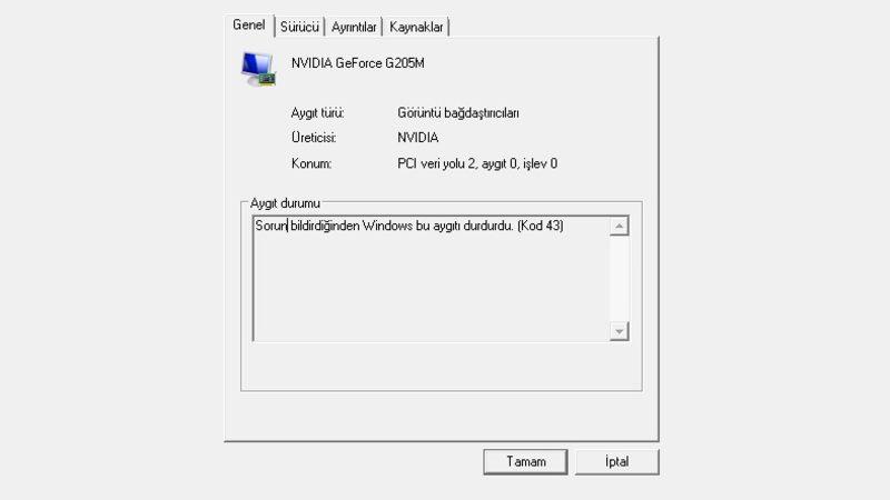 ‘Windows Bu Aygıtı Durdurdu (Kod 43)’ Hatası Nasıl Çözülür?