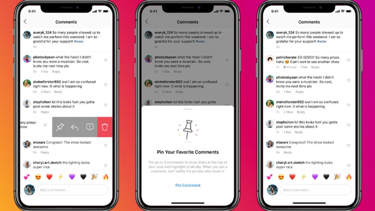 Instagram, Testlerine Mayıs Ayında Başladığı Yorum Sabitleme Özelliğini Yayınladı