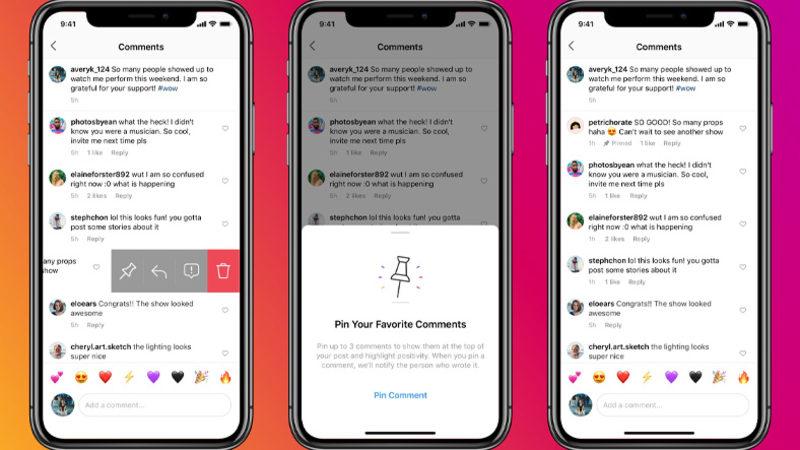 Instagram, Testlerine Mayıs Ayında Başladığı Yorum Sabitleme Özelliğini Yayınladı