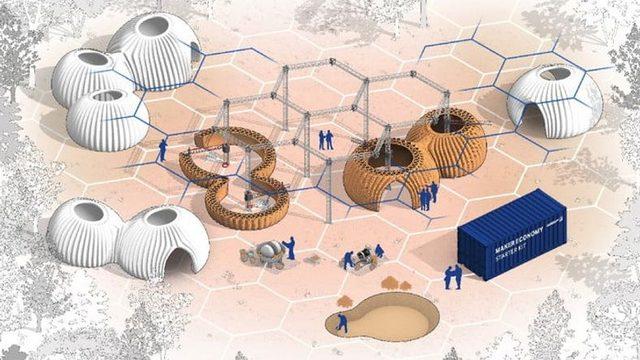 Geleceğin Evi Olmaya Aday, 3 Boyutlu Yazıcı Eseri Kovan