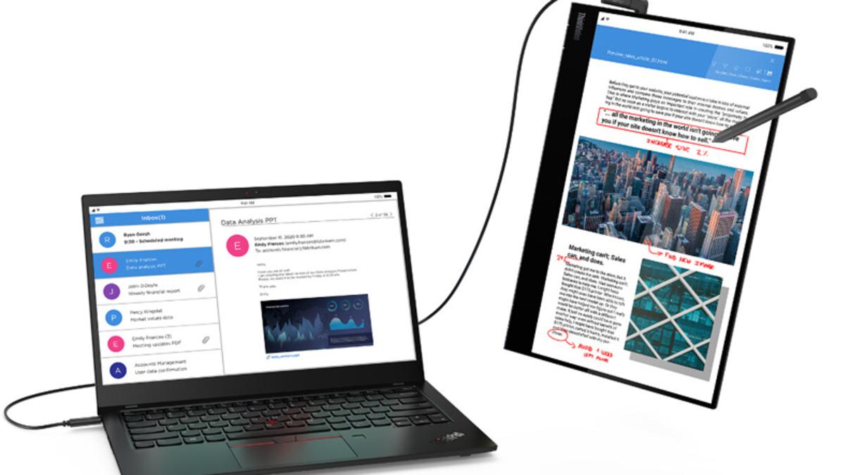 Lenovo, Kalemle Çizim Desteği Olan Taşınabilir Ekranı ’ThinkVision M14t’yi Duyurdu