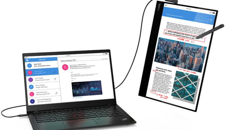 Lenovo, Kalemle Çizim Desteği Olan Taşınabilir Ekranı ’ThinkVision M14t’yi Duyurdu