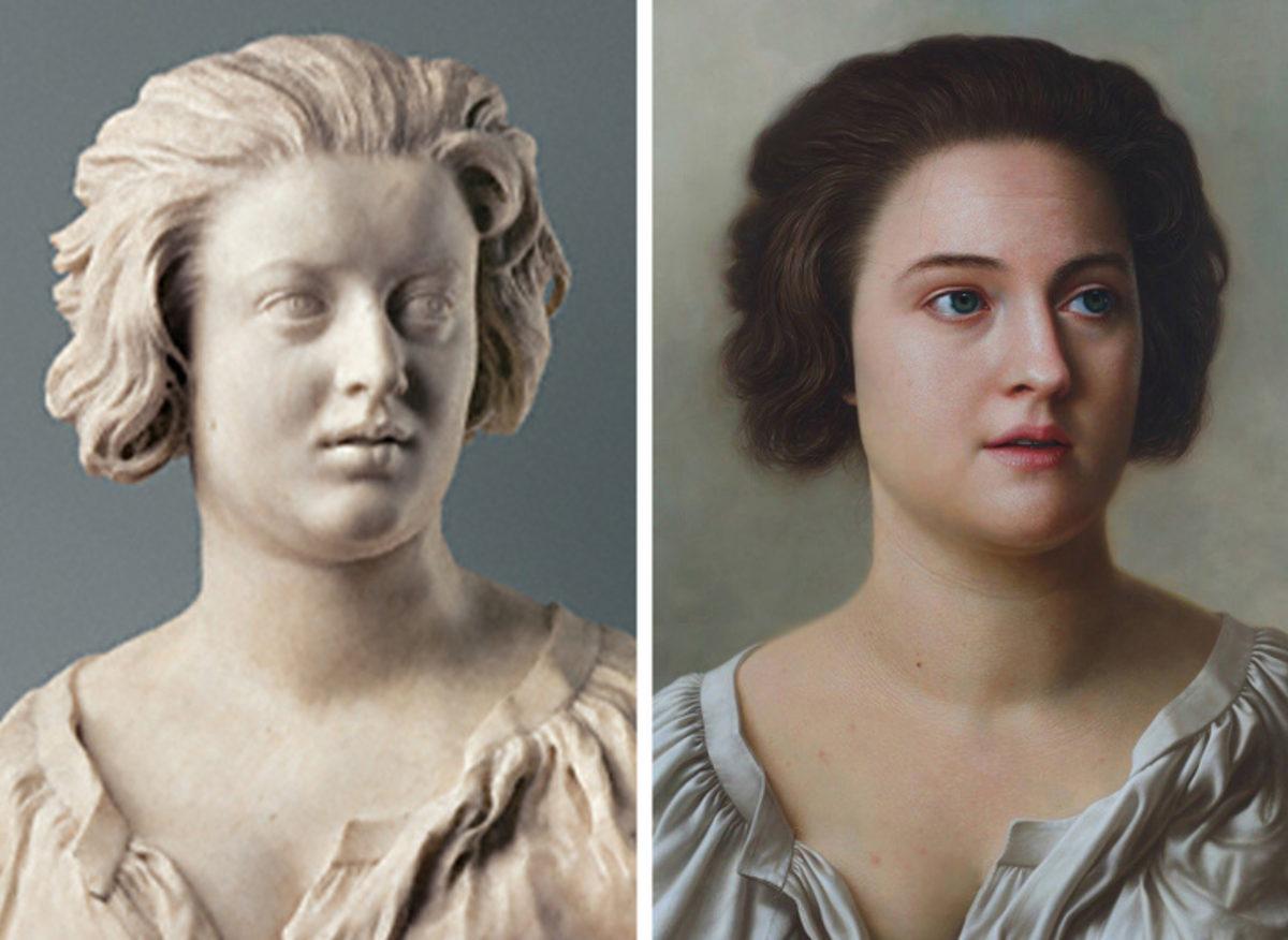 Ünlü Heykelleri Gerçek Hayata Döndüren Ressamın Muhteşem Çalışmaları