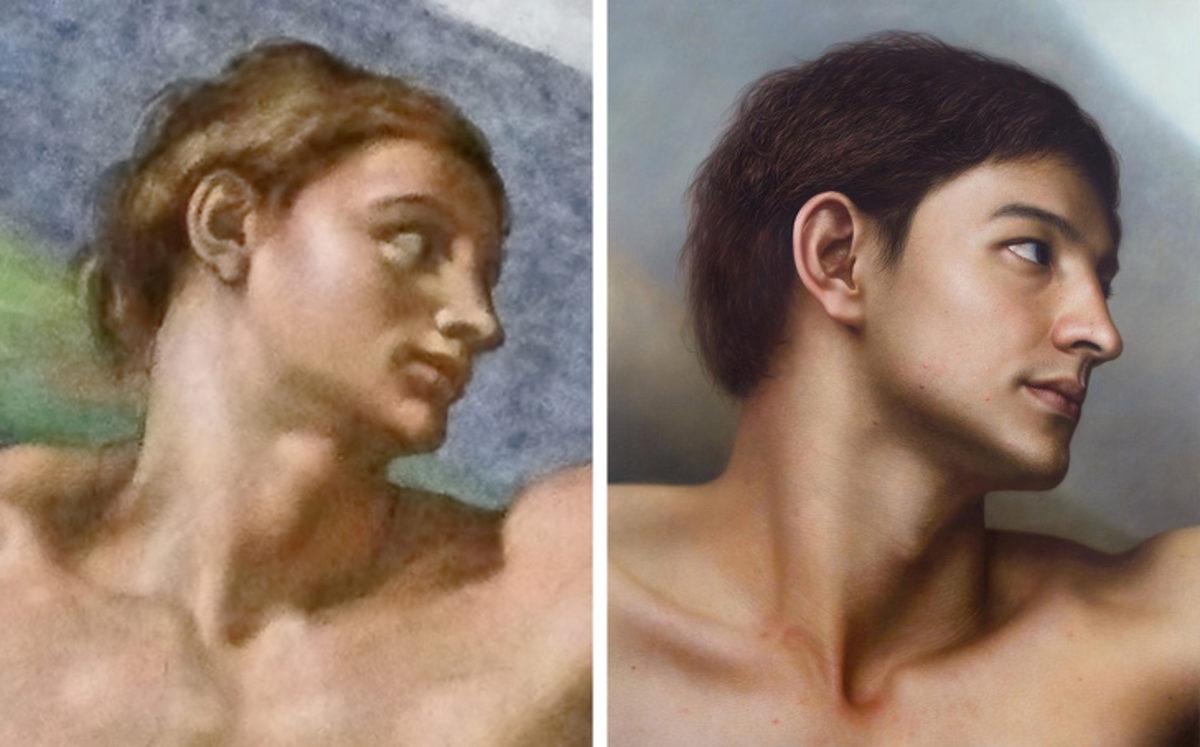 Ünlü Heykelleri Gerçek Hayata Döndüren Ressamın Muhteşem Çalışmaları