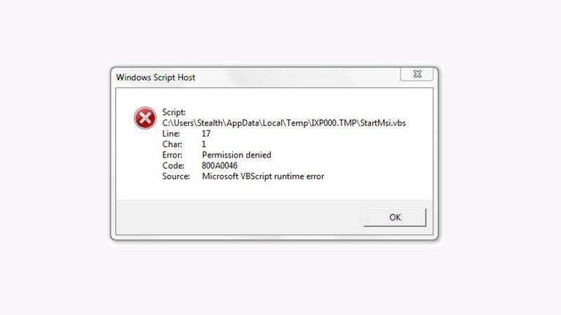 Windows Script Host Hatası Nasıl Çözülür?