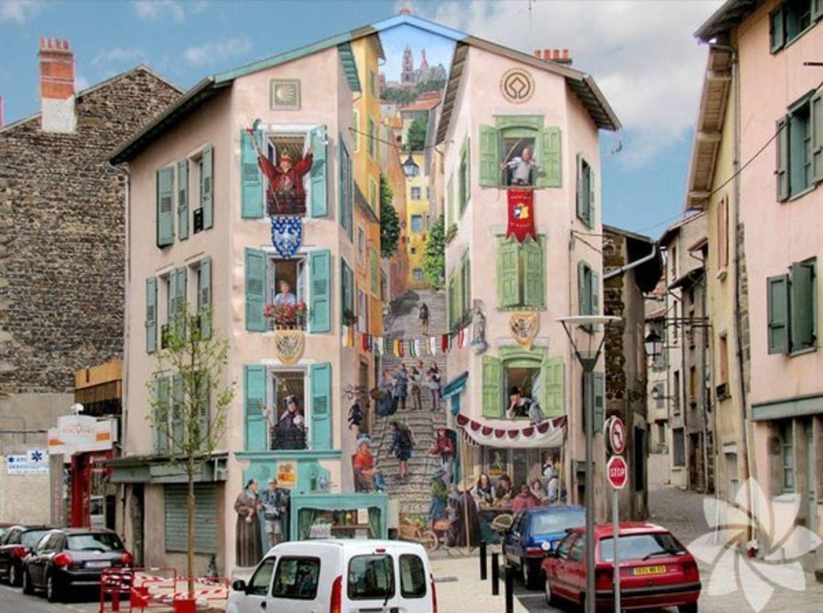 Koskoca Binaları Adeta Tuvale Dönüştüren 10 Başarılı Duvar Boyama Sanatı