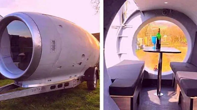 Bir Adam, 6 Yıllık Çalışmayla Bir Uçağın Motorunu Karavana Dönüştürdü