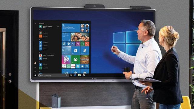 Sharp, Dünyanın İlk Skype Kurumsal Sertifikalı Windows İşbirliği Ekranını Tanıttı