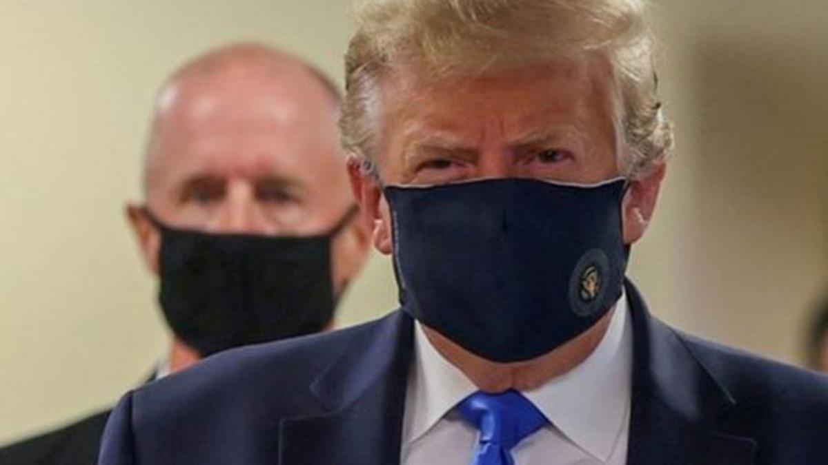 ‘Maske Takmam’ Diyen Donald Trump, İlk Kez Maske Taktı