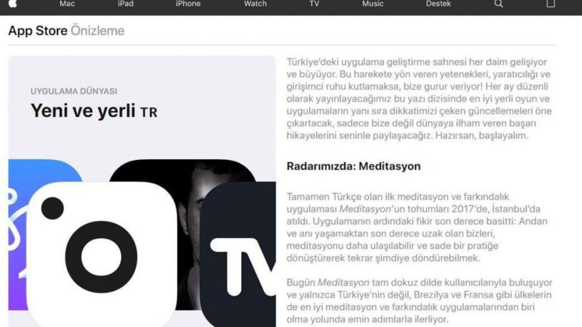 Apple’ın Türkiye’ye Özel App Store Sayfası Yayına Başladı