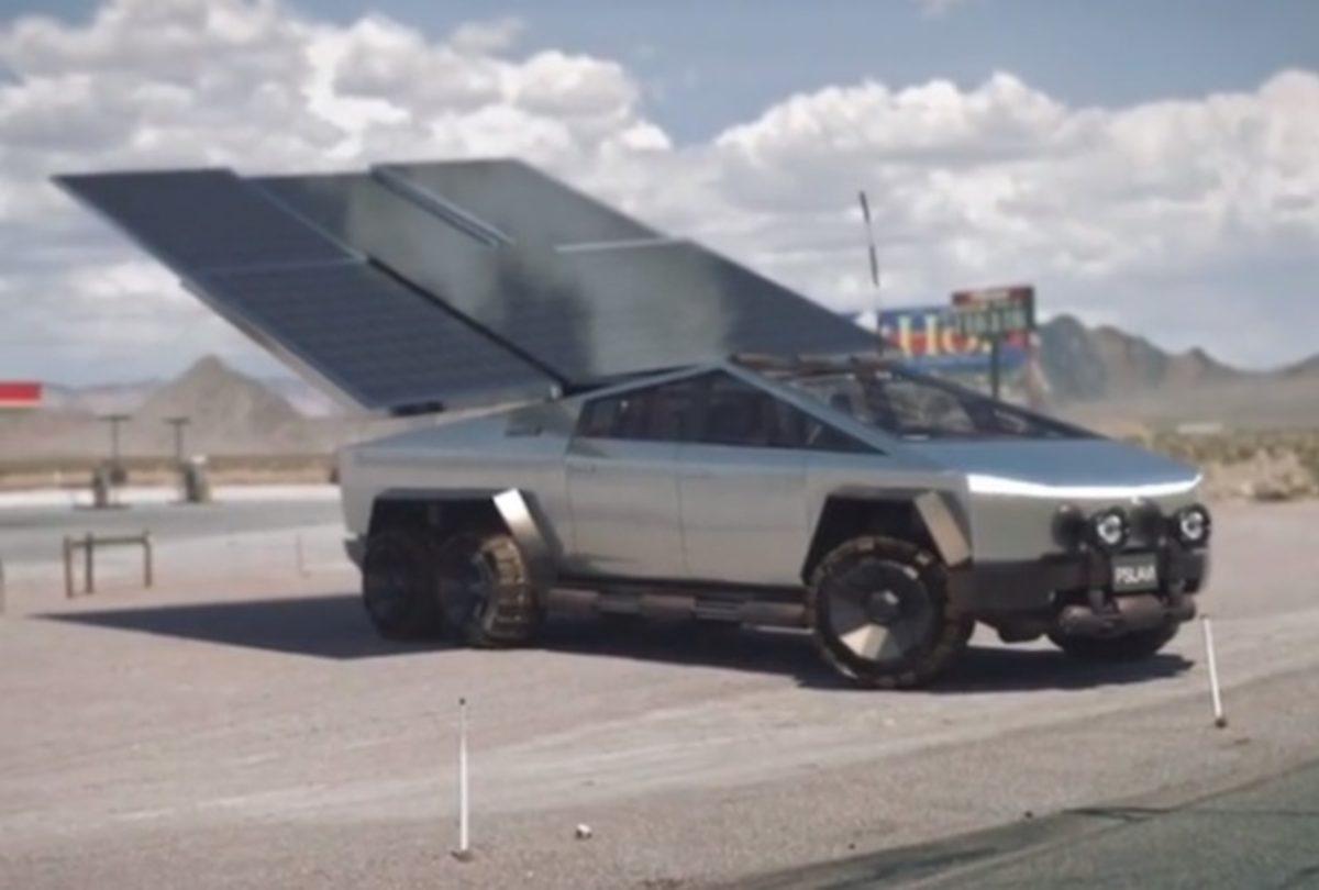 Güneş Panelleri Olan Bir Cybertruck Nasıl Görünürdü? (Video)