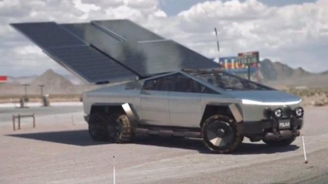 Güneş Panelleri Olan Bir Cybertruck Nasıl Görünürdü? (Video)