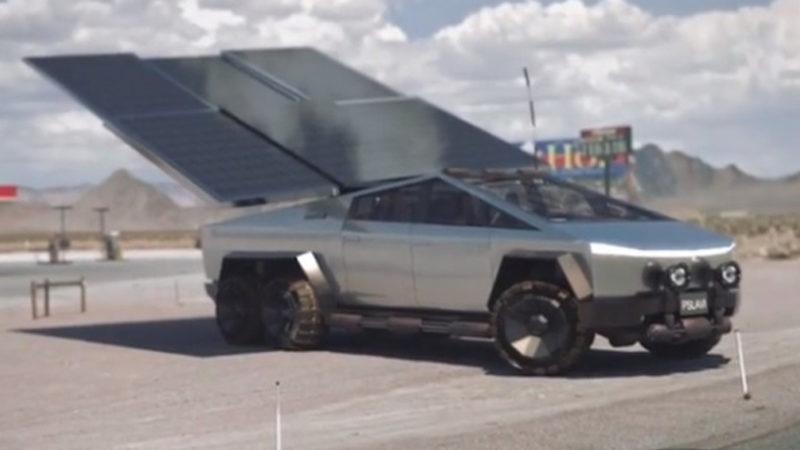 Güneş Panelleri Olan Bir Cybertruck Nasıl Görünürdü? (Video)