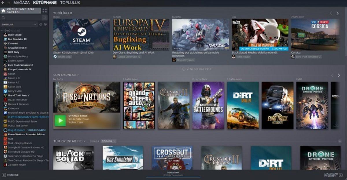 Steam, Yeni Oyun Kütüphanesi Tasarımını Tüm Kullanıcılara Sundu