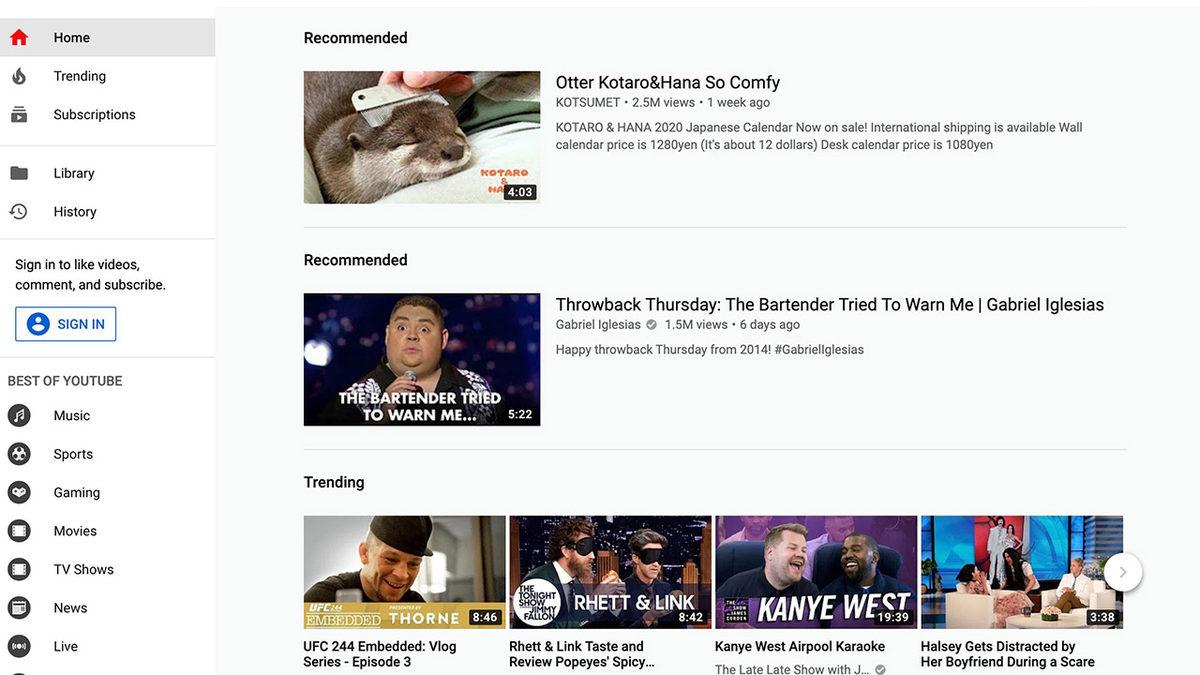 Test mi, Hata mı? Youtube, Kullanıcıların Ana Sayfa Görünümünü Kısa Süreli Değiştirdi