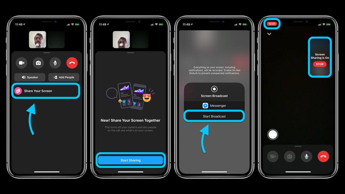 Facebook Messenger’a Ekran Paylaşımı Özelliği Geldi
