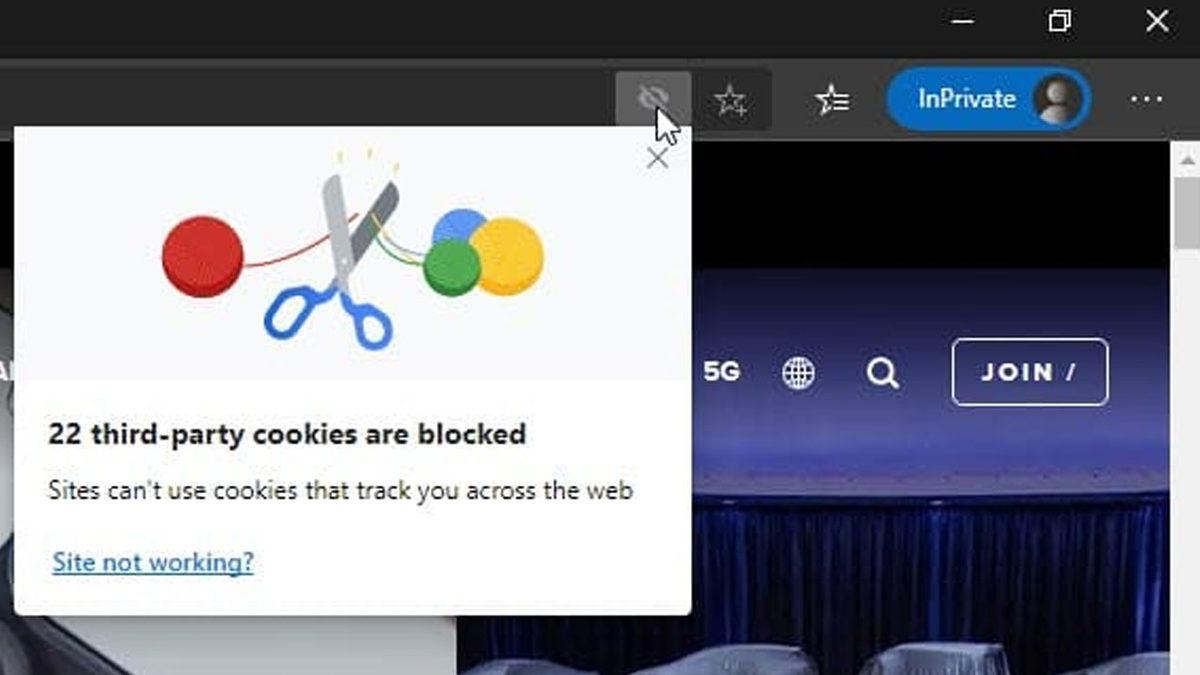 Microsoft Edge, Gizli Modda Üçüncü Taraf Çerezleri Engellemeye Başladı