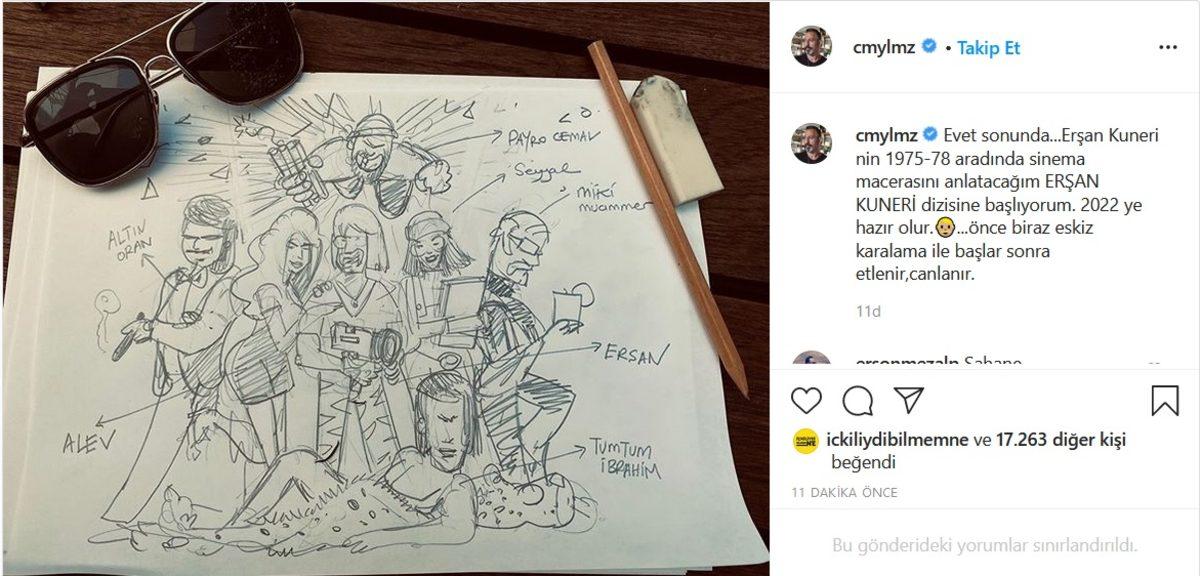 Cem Yılmaz, Erşan Kuneri Dizisini Instagram Hesabından Resmen Duyurdu