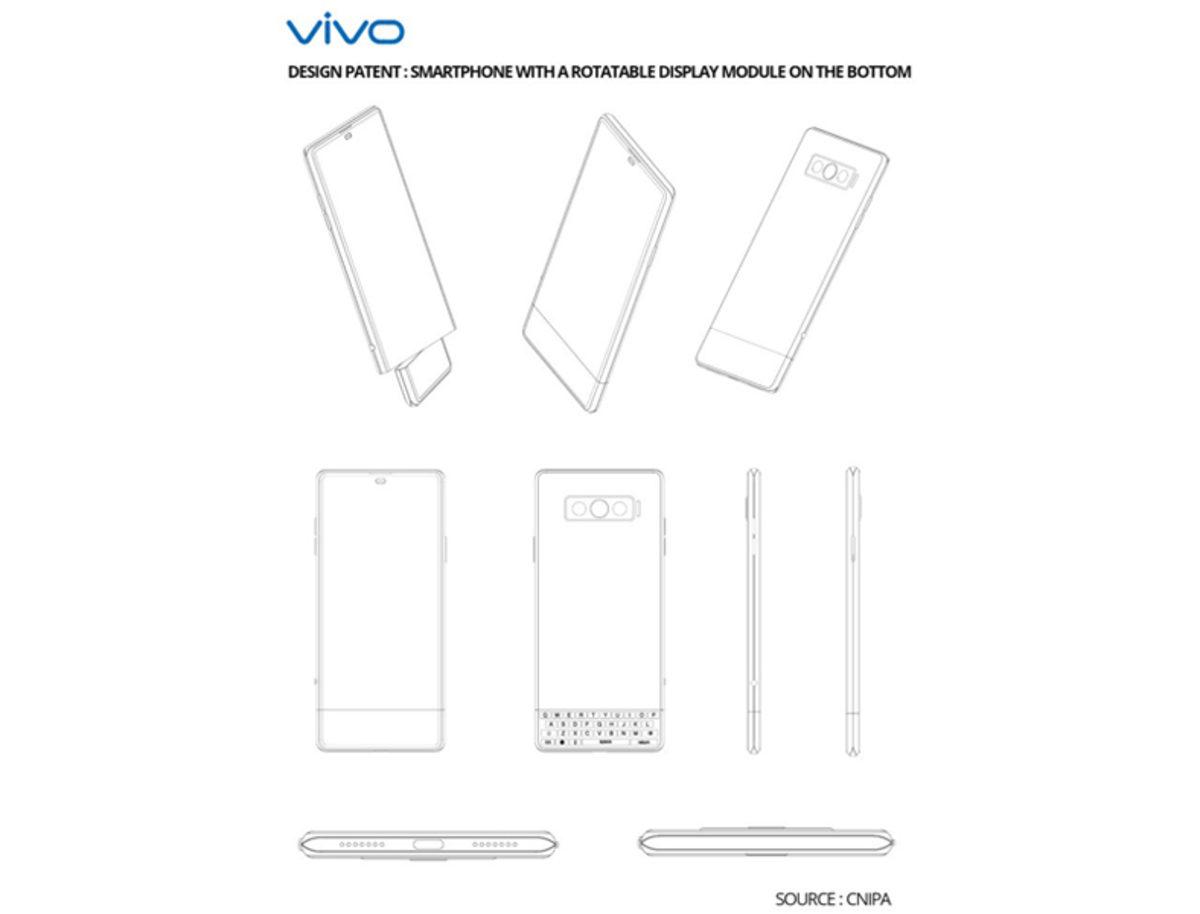 Vivo, 180 Derece Dönebilen İkinci Ekrana Sahip Bir Akıllı Telefon Patenti Aldı