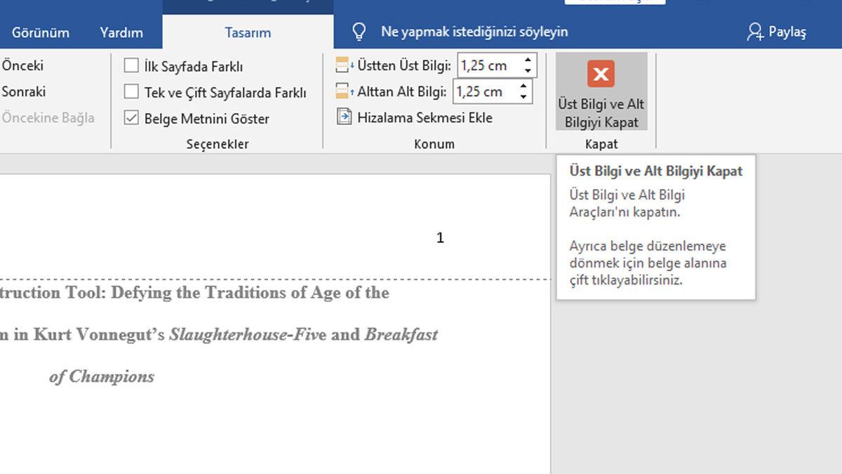 Word’de Sayfa Numarası Ekleme Nasıl Yapılır?