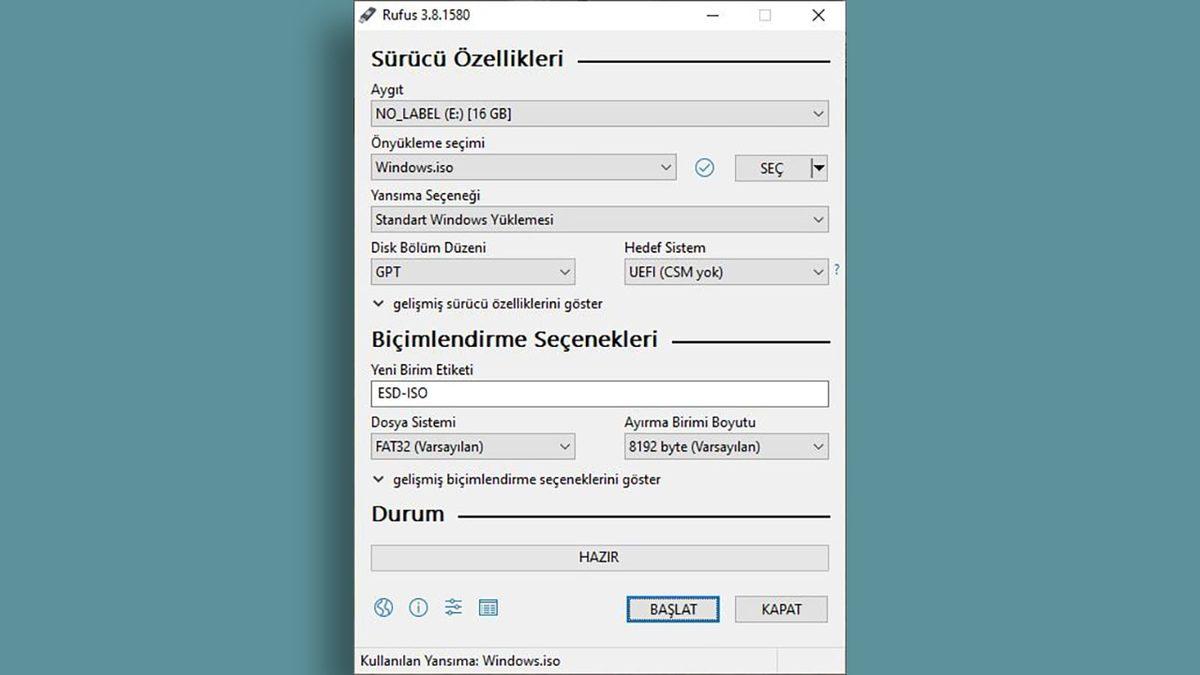 Rufus ile Windows ve Ubuntu İçin USB Sürücüsü Nasıl Yapılır?
