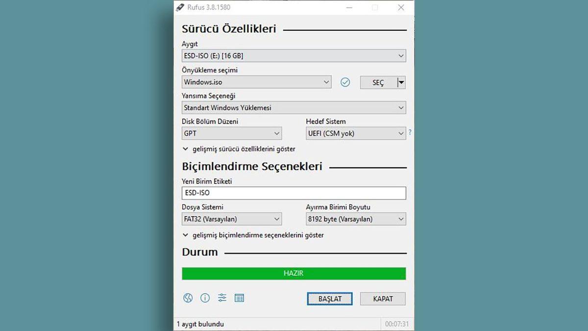 Rufus ile Windows ve Ubuntu İçin USB Sürücüsü Nasıl Yapılır?