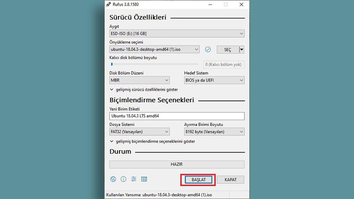 Rufus ile Windows ve Ubuntu İçin USB Sürücüsü Nasıl Yapılır?