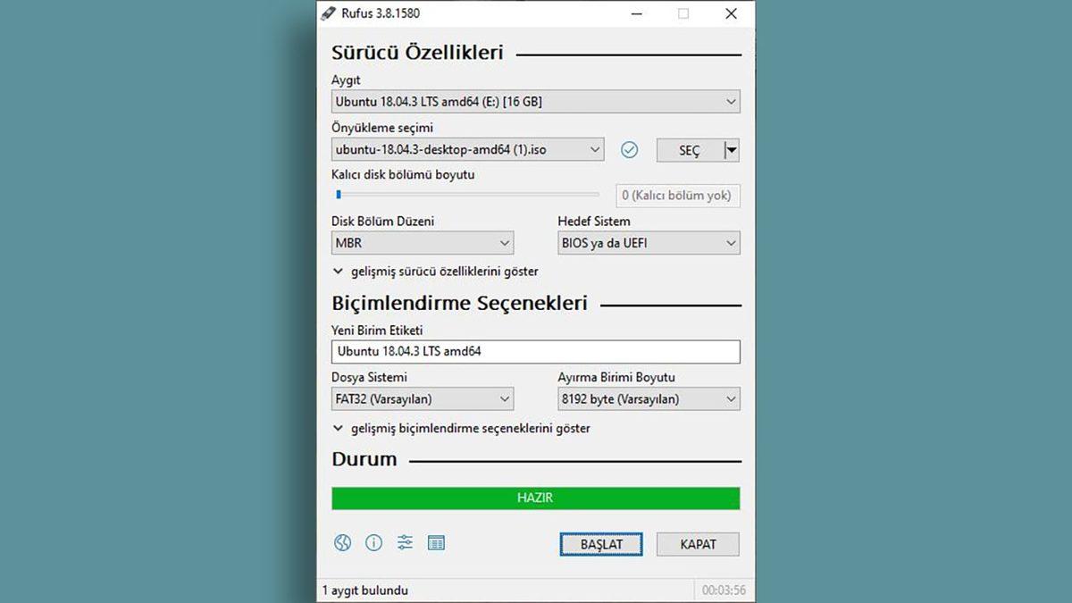 Rufus ile Windows ve Ubuntu İçin USB Sürücüsü Nasıl Yapılır?