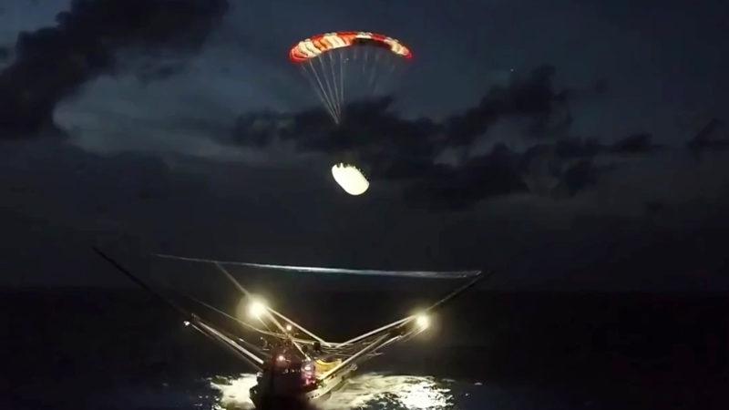 SpaceX, Falcon 9’un Fırlatıldıktan Sonra Heba Olan Kaplamalarını Yakalamayı Başardı