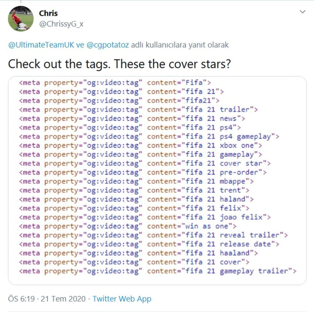 FIFA 21’in Kapağında Yer Alacak Olası Yıldızlar Ortaya Çıktı