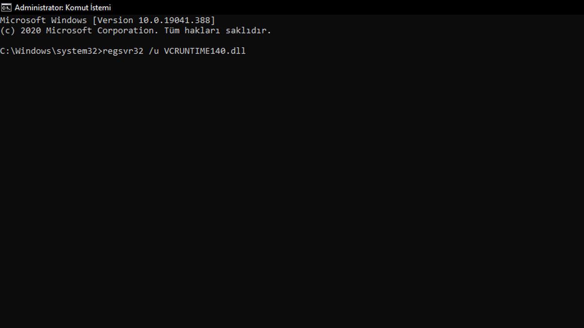 vcruntime140.dll Hatası Nasıl Çözülür?